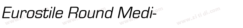 Eurostile Round Medi字体转换